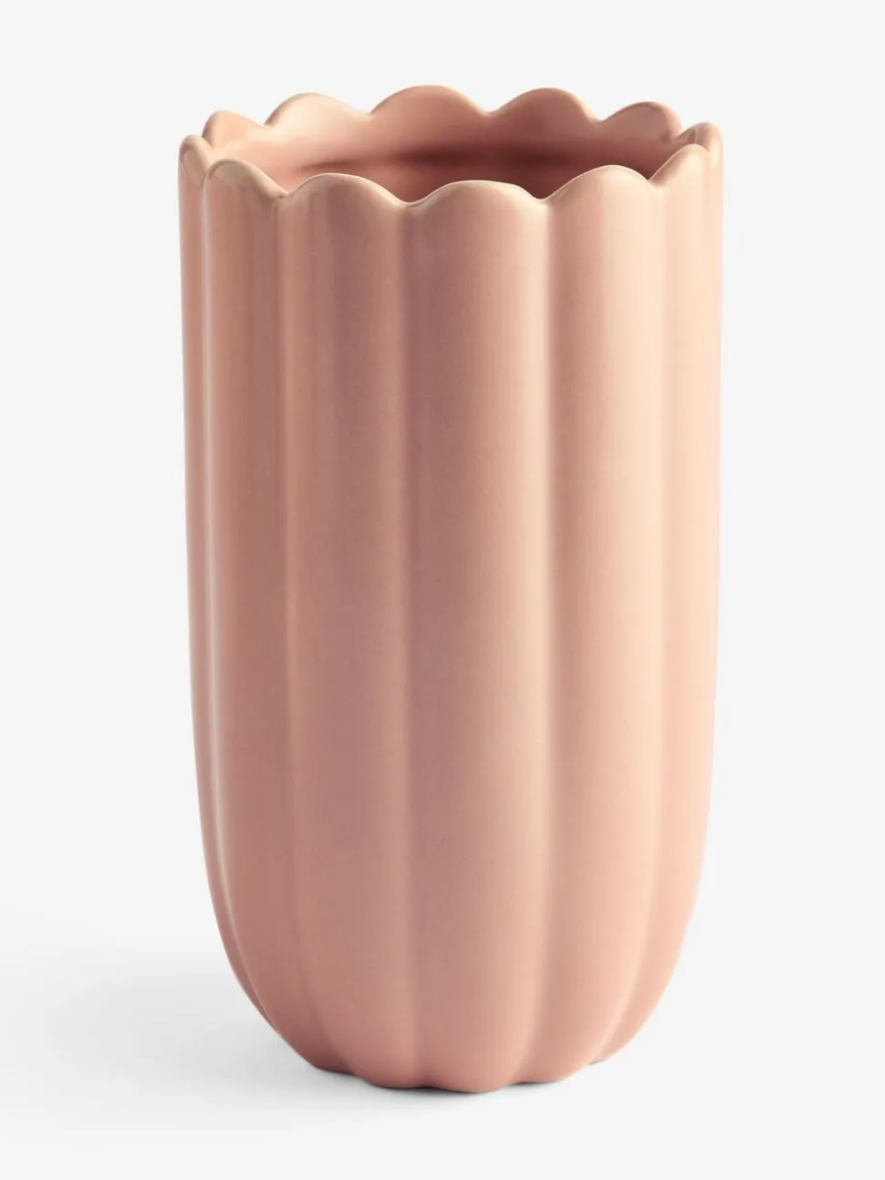 Mini Ceramic Scalloped Vase