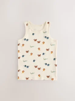 Mini-safariprint - 100% katoenen hemden set van 5 (1.5 - 8 jr)