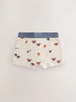 Mini-safariprint - Junior karakter trunks 5 verpakking (1,5-16jr)