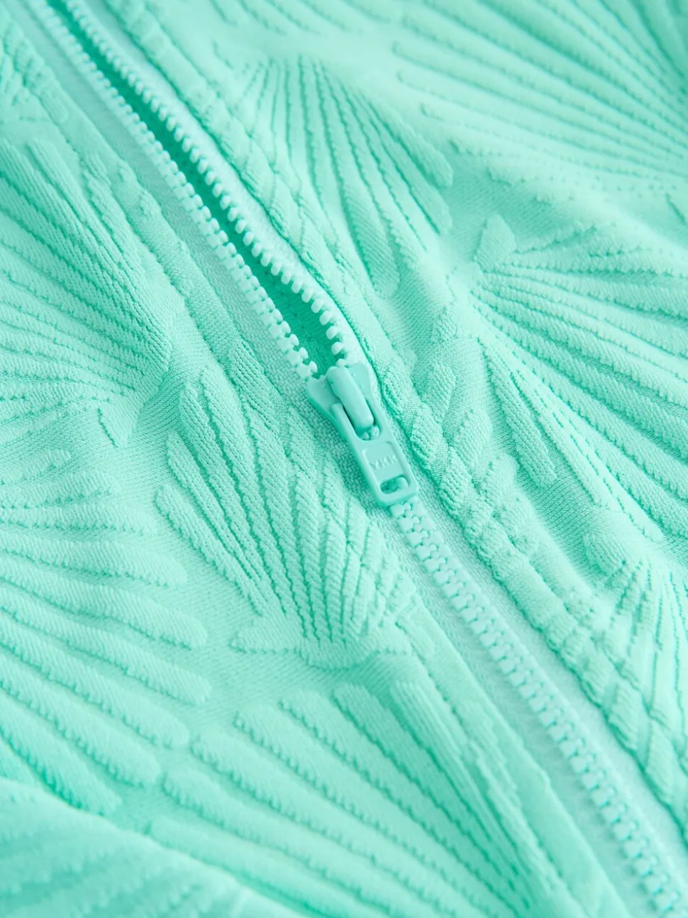 Mint Green Shell - Textured Long Sleeve Sunsafe Swimsuit (3-16yrs)