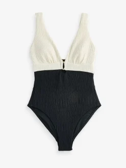 Mint Velvet Hardwear Plunge Tummy Control Zwempak