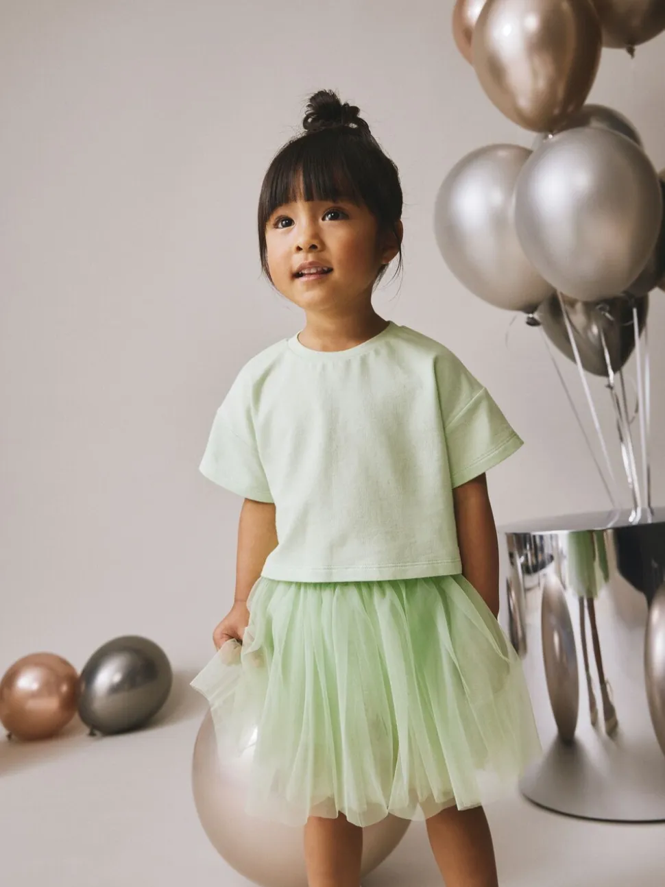 Mintgroen - Set van top en tutu-rok (3mnd-7jr)