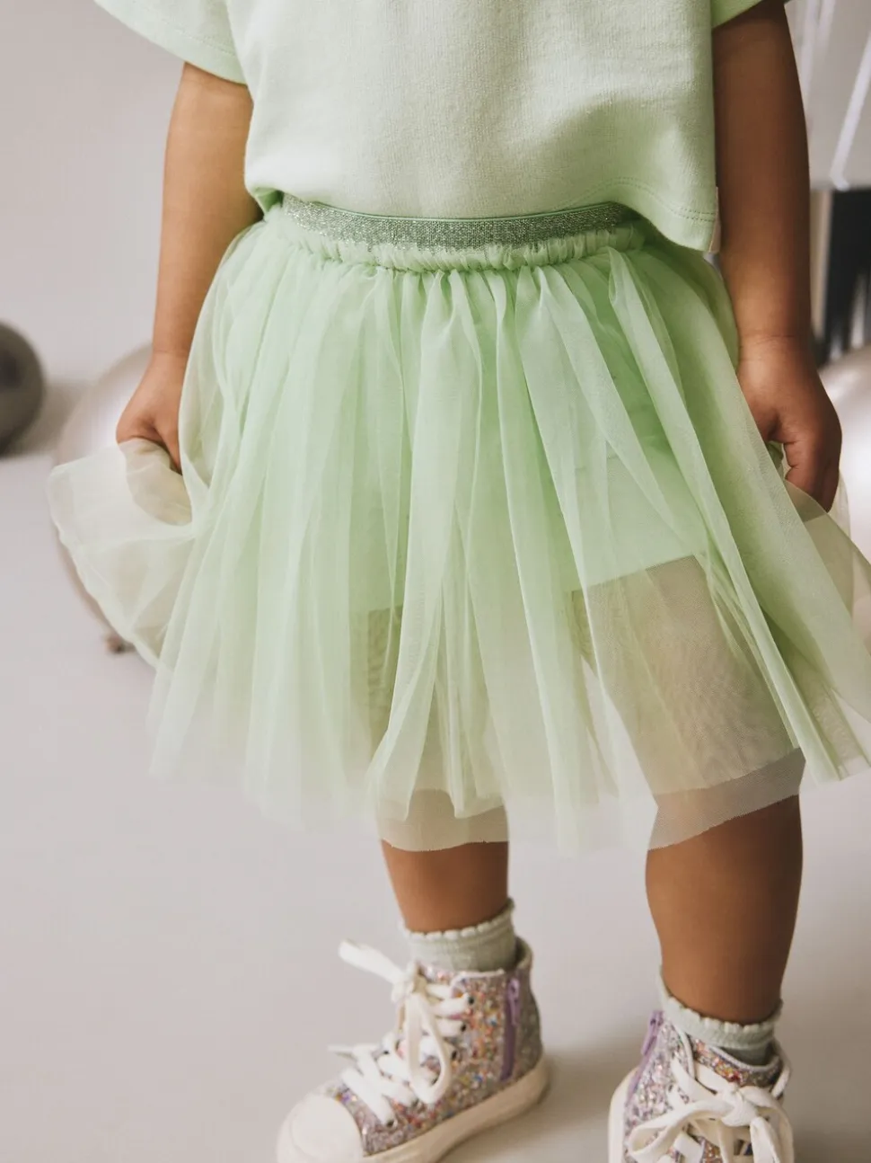 Mintgroen - Set van top en tutu-rok (3mnd-7jr)