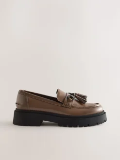 Mokkabruin - Forever Comfort Chunky Platform Tassel Loafers