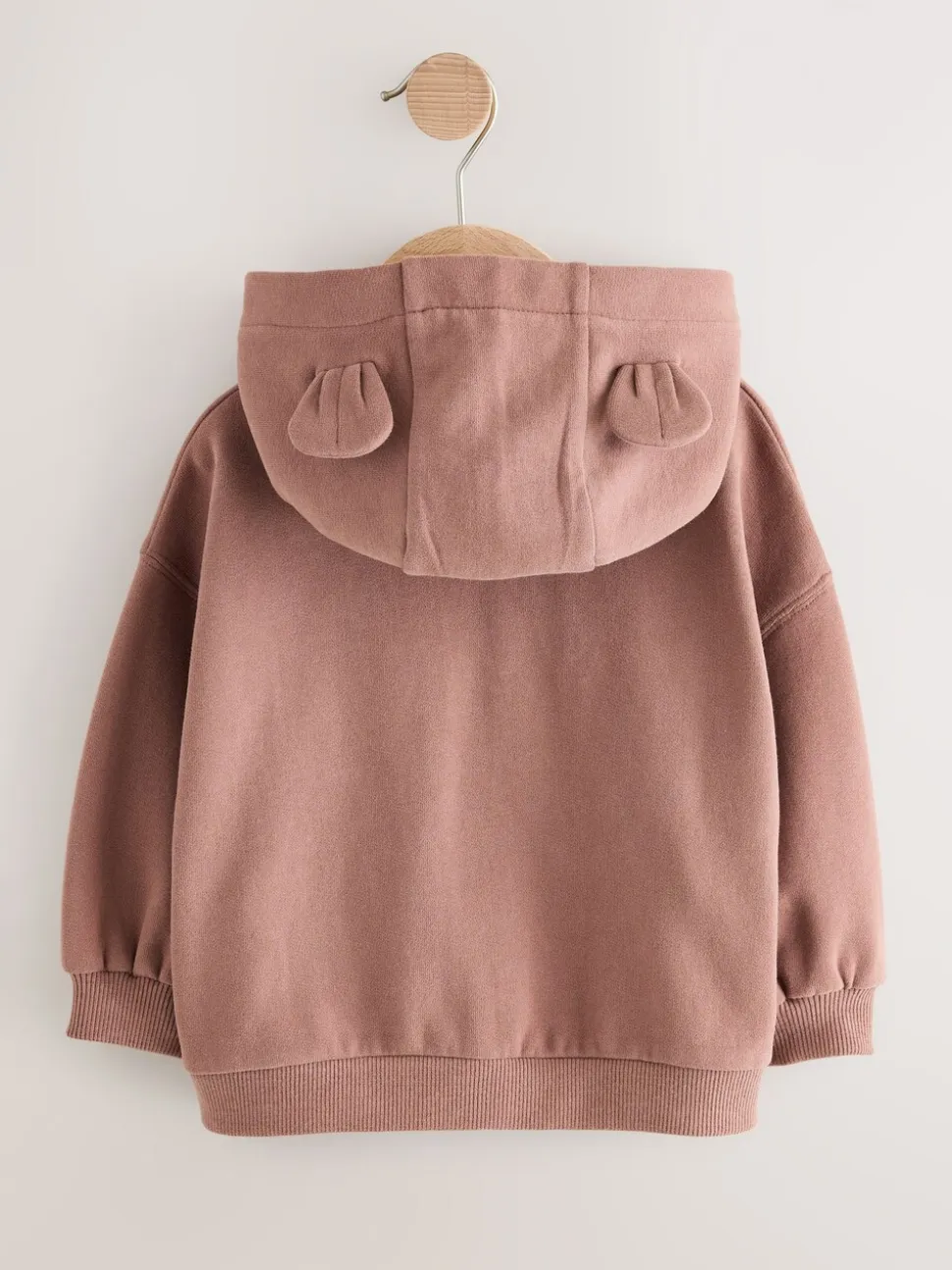 Mokkabruin - Hoodie met ritssluiting (3 mnd-7 jr)