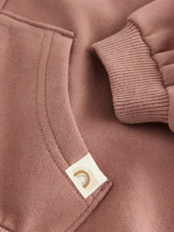 Mokkabruin - Hoodie met ritssluiting (3 mnd-7 jr)