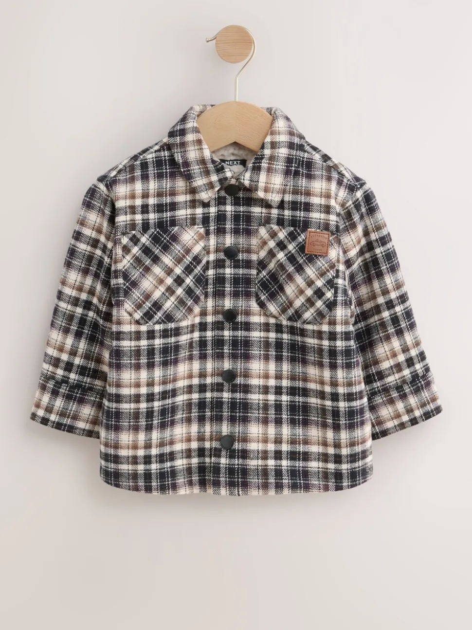 Mono Core - Geruite shacket met borgvoering (3mnd -7jr)