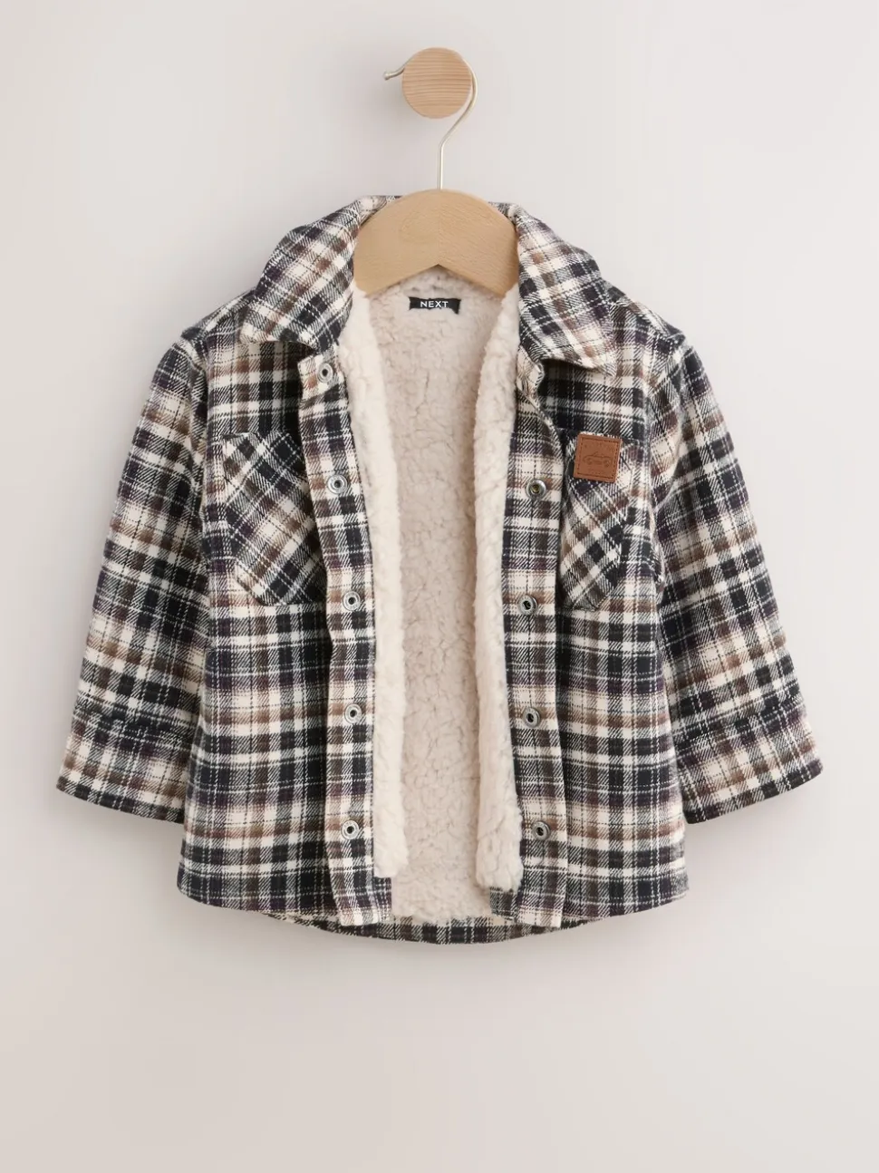 Mono Core - Geruite shacket met borgvoering (3mnd -7jr)