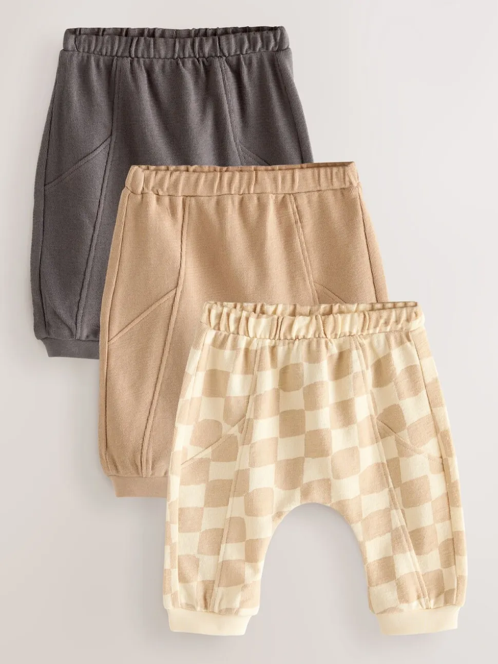 Mono dambordmotief - Joggingbroeken Baby 3 Stuks (0mnd-2jr)