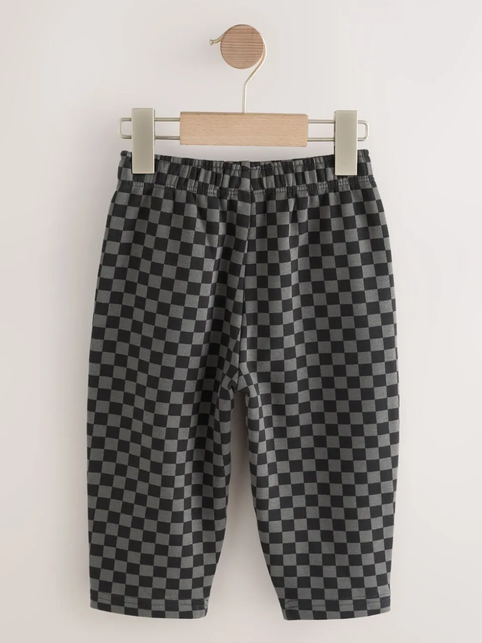 Mono dambordmotief - Wide Leg Jersey Joggers (3mths-7yrs)
