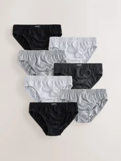 Monochroom - 100% katoenen slip verpakking van 7 (1,5 - 16 jr)