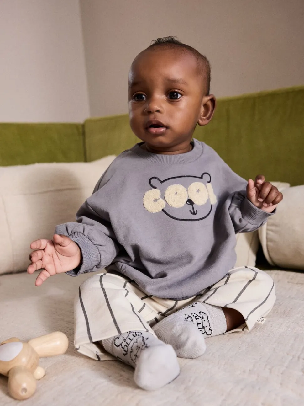 Monochroom - Baby sweatshirt en joggingbroek set (0mnd-2jr)