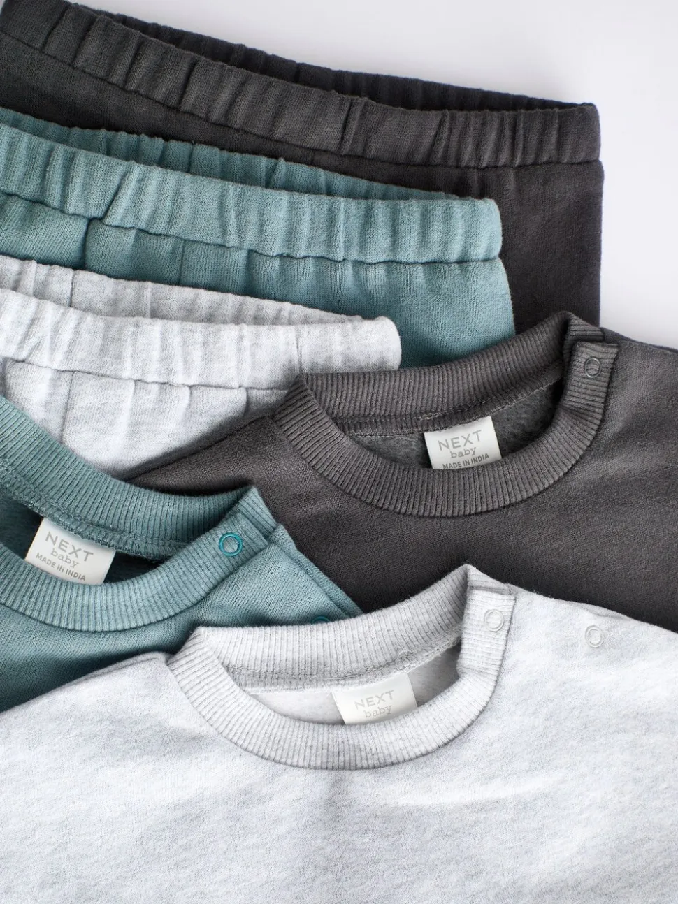 Monochroom - Baby Sweatshirt en Joggingbroeken Set 6 stuks (0mnd-3jaar)