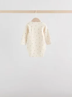 Monochroom - Set van 5 rompers met lange mouwen