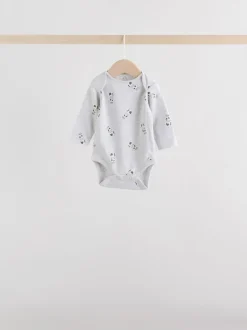 Monochroom - Set van 5 rompers met lange mouwen
