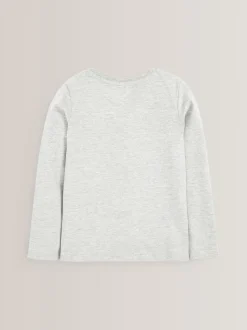 Monochroom - Verpakking van 3 basis T-shirts met lange mouwen (3-16jr)