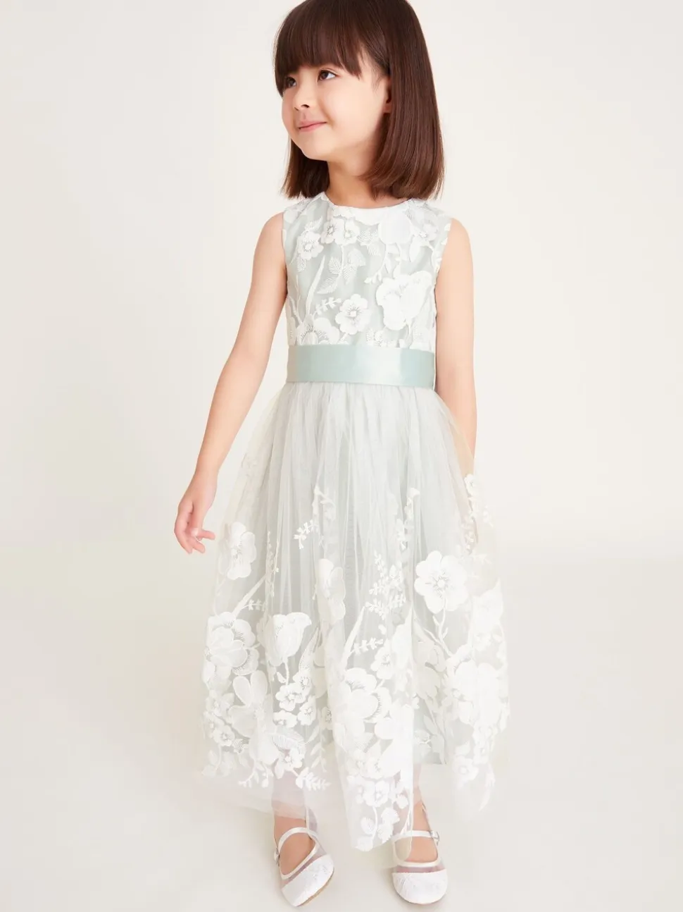 Monsoon Alicia Embroidered Lace Maxi Dress