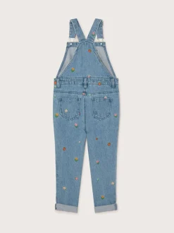 Monsoon Bloemen geborduurde Denim 100% katoenen bretelbroeken