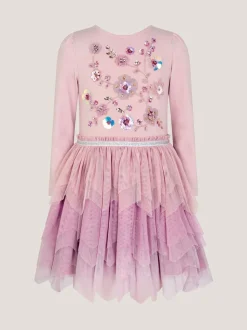 Monsoon Disco-jurk met bloemen en pailletten