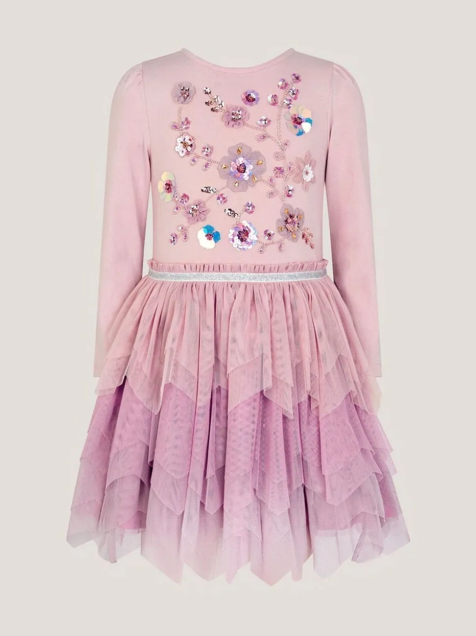 Monsoon Disco-jurk met bloemen en pailletten
