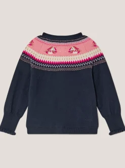 Monsoon Eenhoornvest met fairislemotief