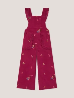 Monsoon Embroidered Corduroy Dungarees