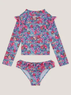 Monsoon Floral Shell Print UPF50+ Long Sleeve Swim Set