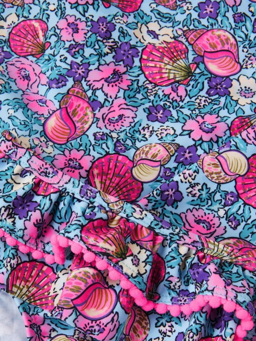 Monsoon Floral Shell Print UPF50+ Long Sleeve Swim Set