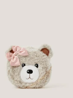 Monsoon Fluffy Teddy Bear Bag