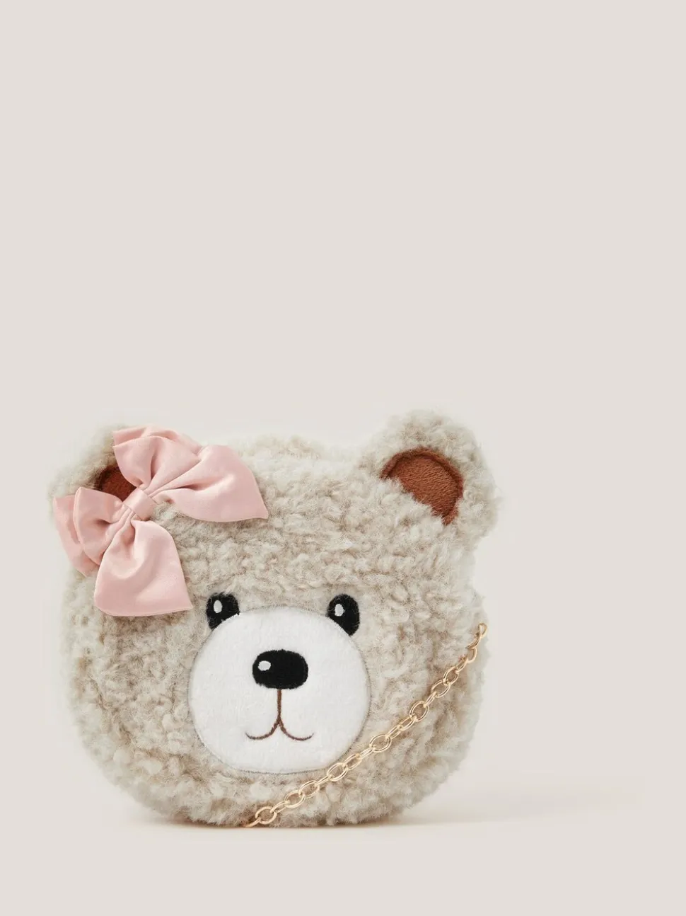 Monsoon Fluffy Teddy Bear Bag