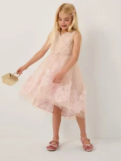 Monsoon Glinda Appliqué Glitter Party Dress