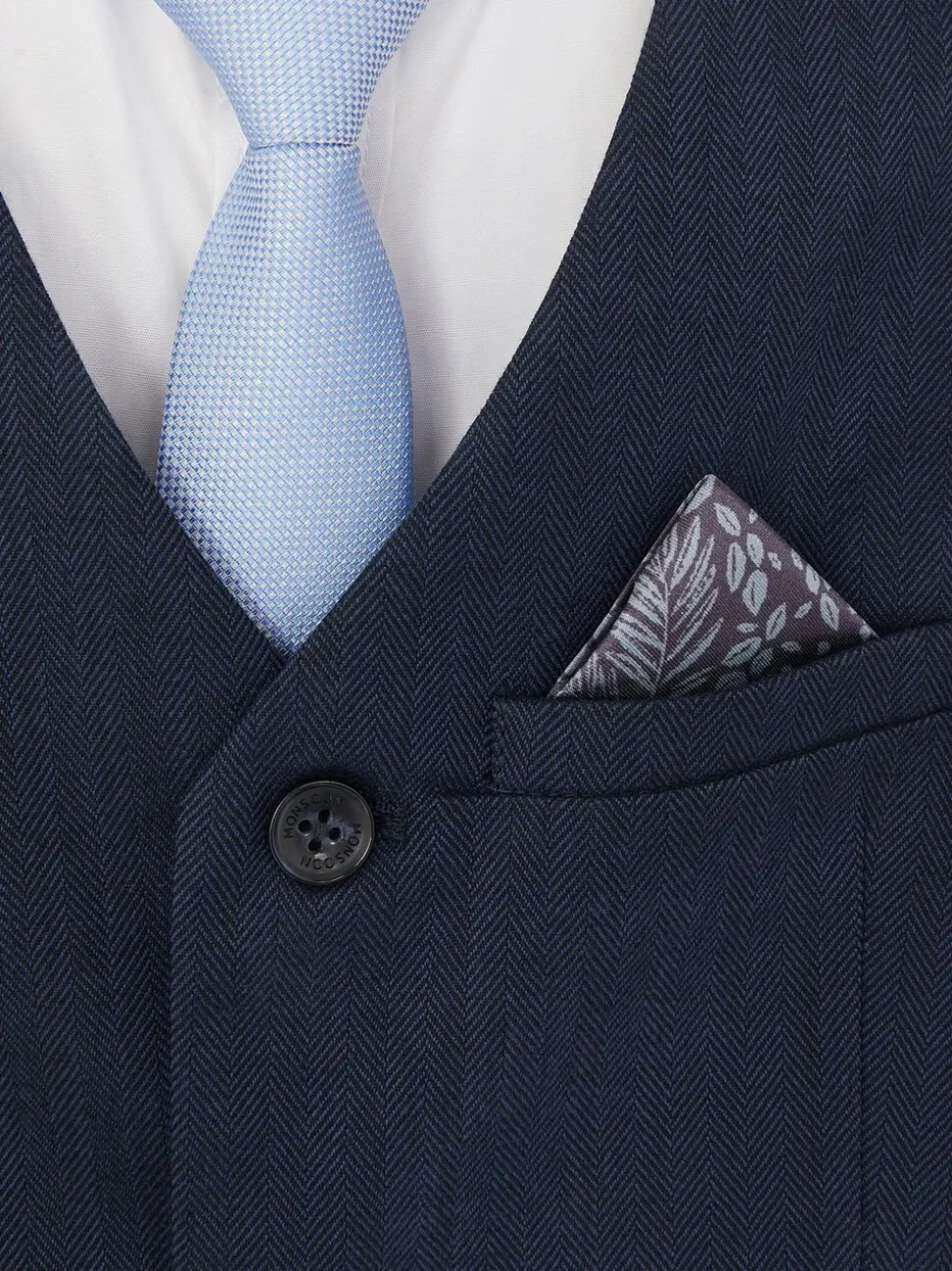 Monsoon Harry 4-Piece Herringbone Suit with Tie