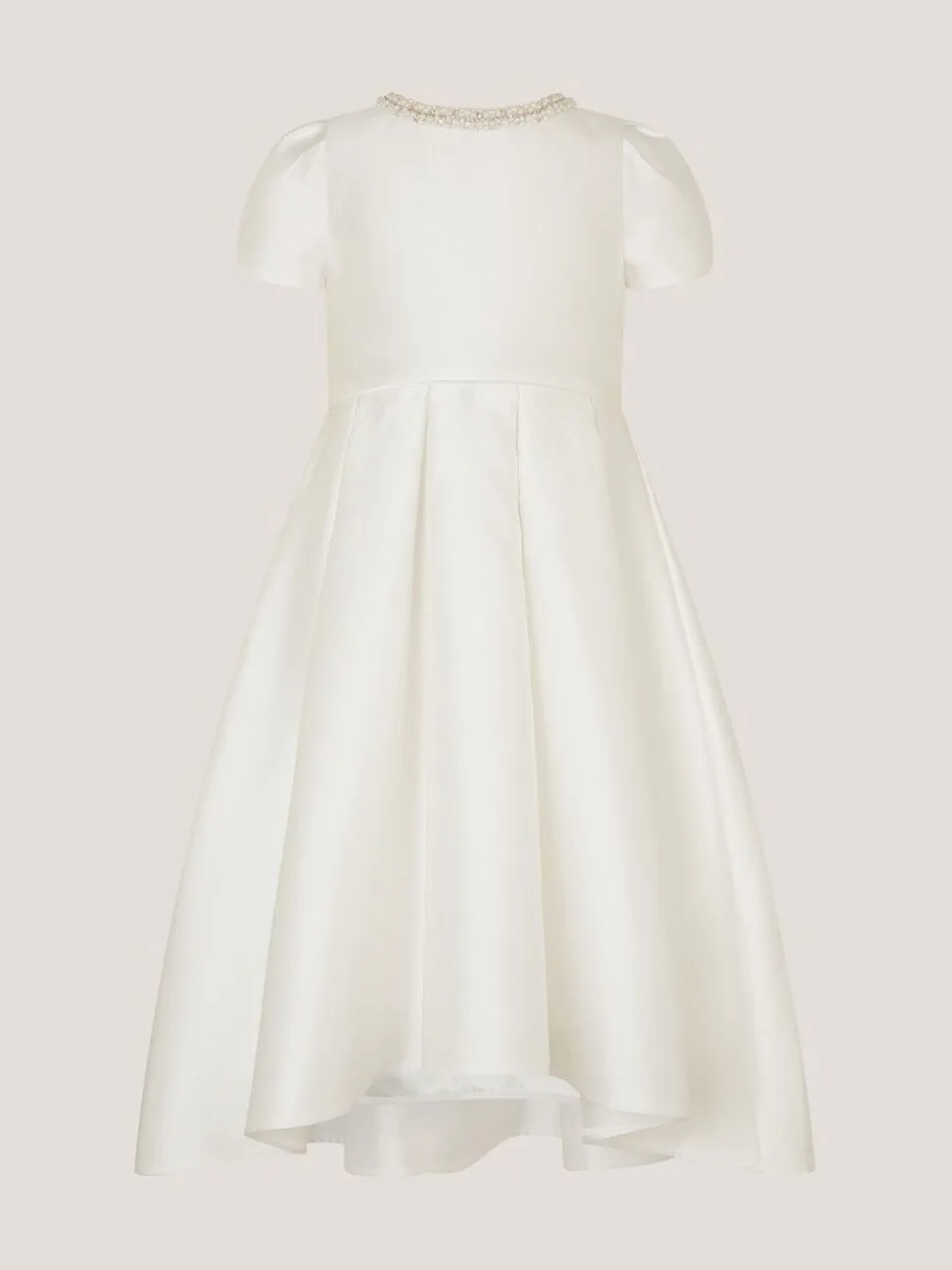 Monsoon Isabella Short Sleeve Pearl Effect Embellished Dress
