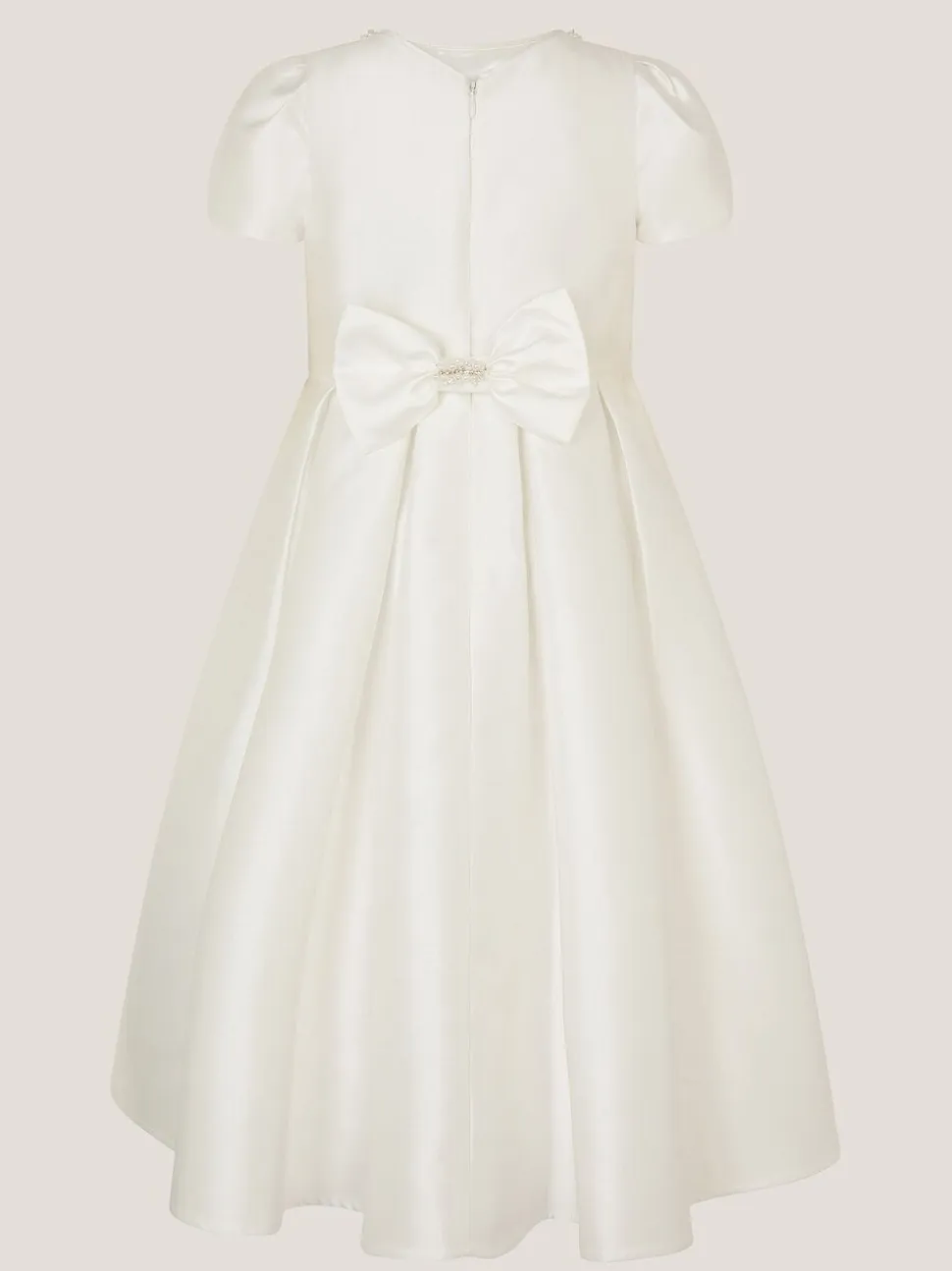 Monsoon Isabella Short Sleeve Pearl Effect Embellished Dress