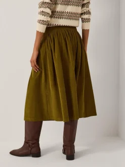 Monsoon Jenny Corduroy Midi Skirt