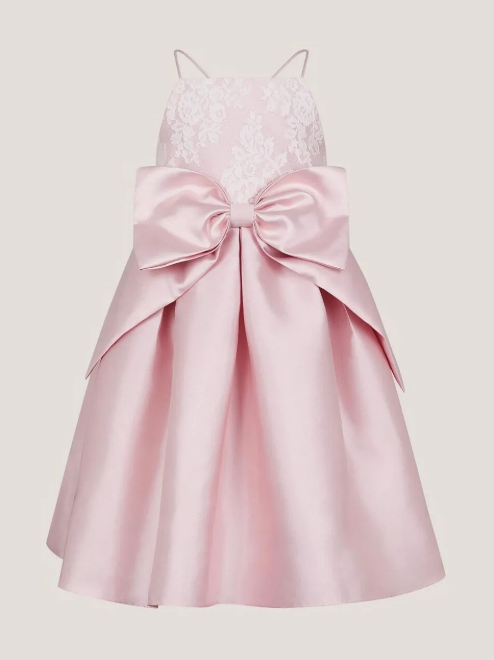 Monsoon Juniper Satin Lace Bow Bridesmaid Dress