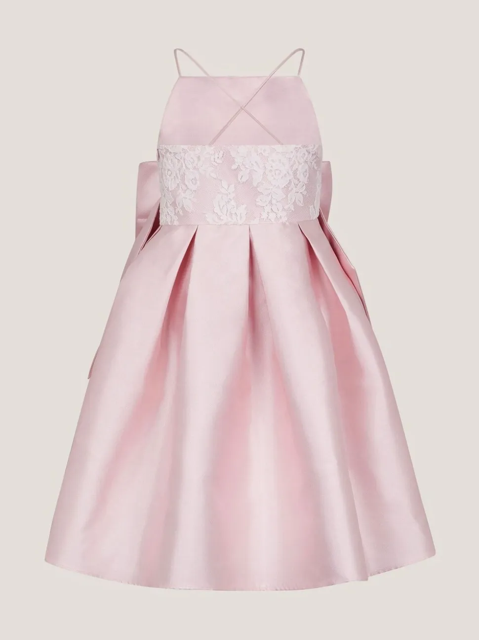 Monsoon Juniper Satin Lace Bow Bridesmaid Dress