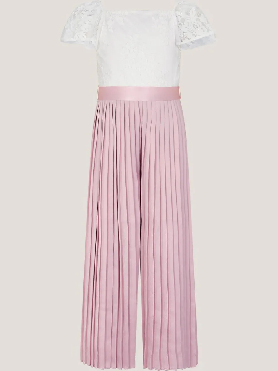 Monsoon Lace Pleated Jumpsuit