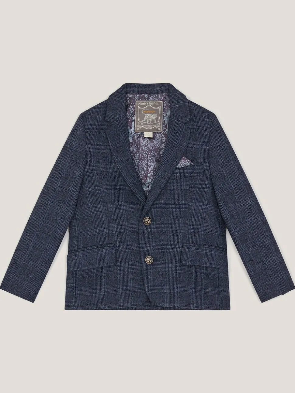 Monsoon Oliver Check Pocket Detail Blazer