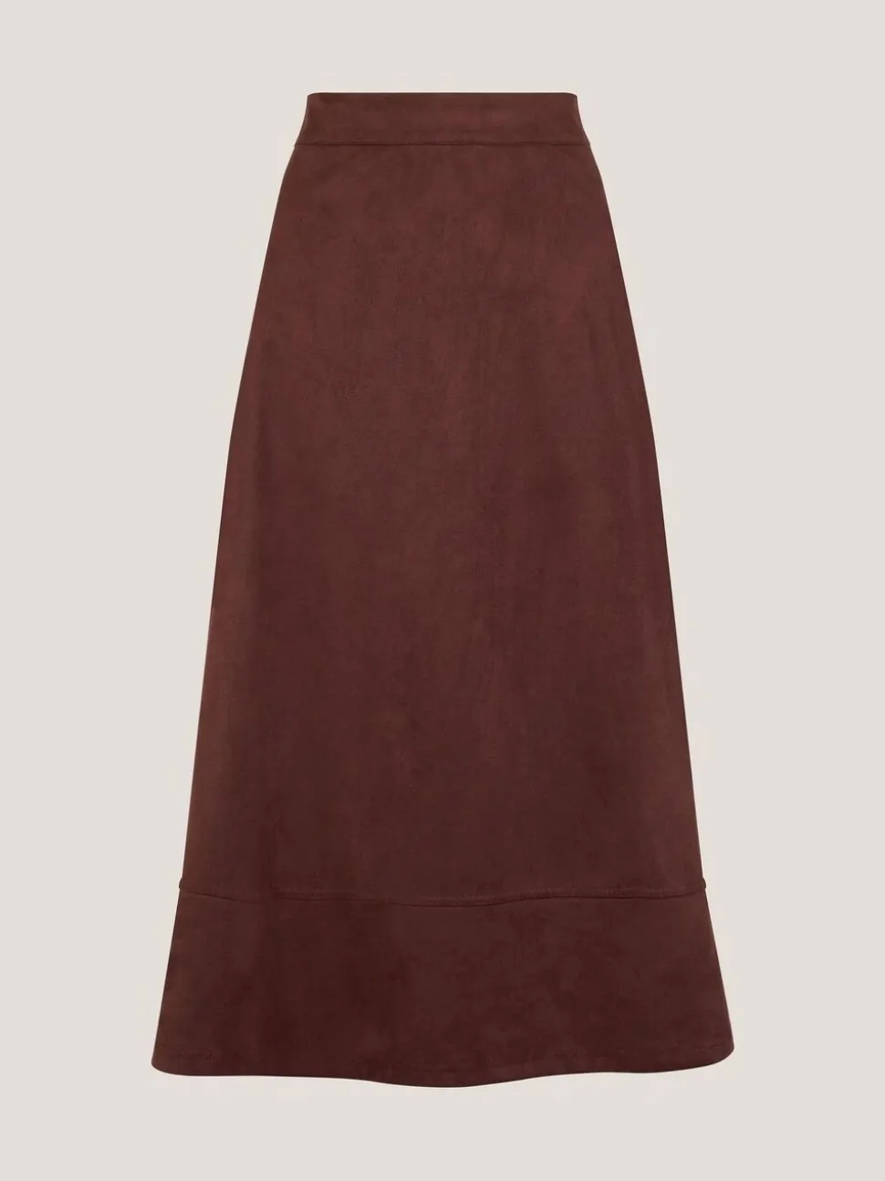 Monsoon Rowan Suedette A-Line Midi Skirt