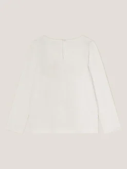 Monsoon Sequin Bow Long Sleeve Top