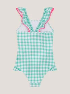 Monsoon Sequin Cherry Gingham Swimsuit