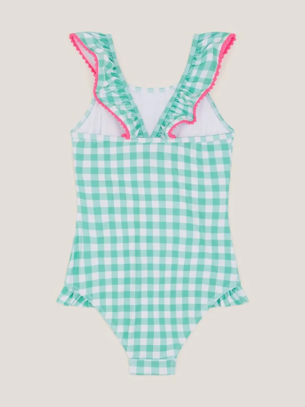 Monsoon Sequin Cherry Gingham Swimsuit