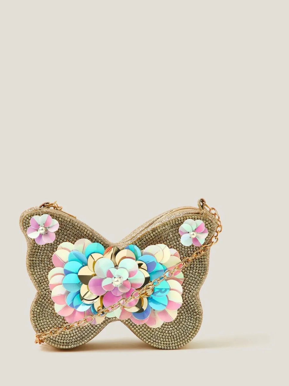 Monsoon Sequin Embellished Butterfly Bag