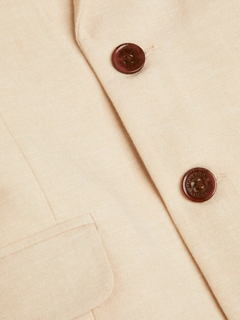 Monsoon Smart Pocket Detail 100% Cotton Blazer