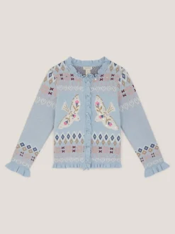 Monsoon Swallow Fairisle Pattern Cardigan