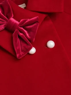 Monsoon Velvet Bow Cape