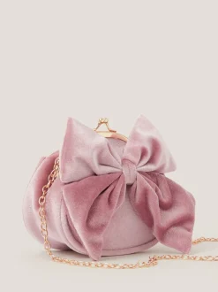 Monsoon Velvet Bow Clip Frame Bag