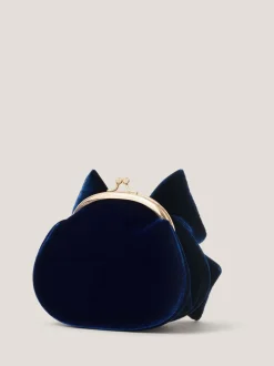 Monsoon Velvet Bow Clip Frame Bag