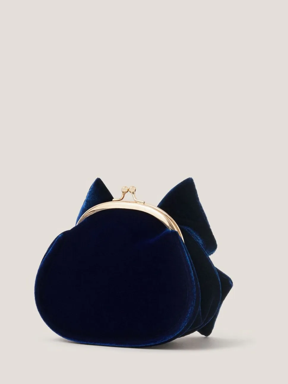 Monsoon Velvet Bow Clip Frame Bag